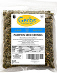 GERBS Unsalted Pumpkin Seed Kernels 2 LBSTop 14 Allergy Free Food Use in salads yogurt bake oatmeal trail mixGrown in Canada packed in US