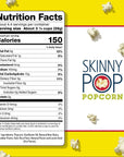 SkinnyPop Popcorn Gluten Free NonGMO Healthy Snacks Skinny Pop Dairy Free White Cheddar Popcorn 44oz Grocery Size Snack Bags 12 Count