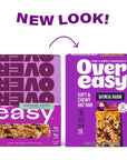 OVER EASY Oatmeal Raisin Breakfast Bars | All Natural, Clean Ingredient Protein Bars | Breakfast & Cereal Bars | 12 Protein Snack Bars Gluten Free, Dairy Free, Soy Free