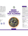 SALINRAAT  Premium Quality Butterfly Pea Flower Tea Butterfly Pea Tea Rich in Antioxidants Edible Dried Herbal Flowers for Blue  Purple Drinks and Food Coloring 353 Oz  100g