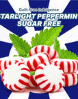 Arcor Starlight Peppermint Sugar Free Hard Candy  1 Pounds Approx 75  Sugar Free Candy Peppermint Candy  Bulk Candy Individually Wrapped  Christmas Candy Bulk Ideal for Holiday Season