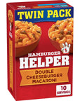 Hamburger Helper Double Cheeseburger Macaroni 136 oz Twin Pack