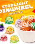 Pinwheel Starlights Hard Candy Assorted Fruit Flavors 1 Pound Bag  Approx 75 Count