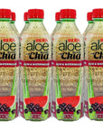 Iberia Aloe Vera Drink With Aloe Pulp and Chia Seeds - 16.9 fl oz (Pack of 8)