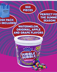 NOSH PACK Duble Buble Gum Bulk Tub Double Bubble Bubble Gum Individually Wrapped Bulk Bucket of Gumballs Original Bubblegum with Nosh Pack Bag 300 Pieces