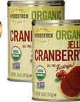 Woodstock Organic Jellied Cranberry Sauce 14 Oz Rich  Smooth Cranberry Jellied Sauce with Moofin Golden SS Spoon  Perfect for Festive Dinners Vibrant  Natural Flavor NonGMO Versatile Cranberr