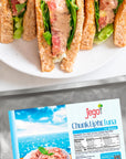 Jego Chunk Light Tuna in Water  Wild Natural Catch Tuna  Keto  Low Carb  Gluten Free  Soy Free  Ready to eat  43 oz Pouch