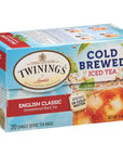 Twinings English Classic Cold Brewed Iced Tea Bags 20 Count Pack of 6