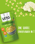 Cauliflower chips Keto bites low carb cauliflower thins (Garlic & Herbs 4 Pack) healthy vegetable chips & crisps gluten free cauliflower bites snacks