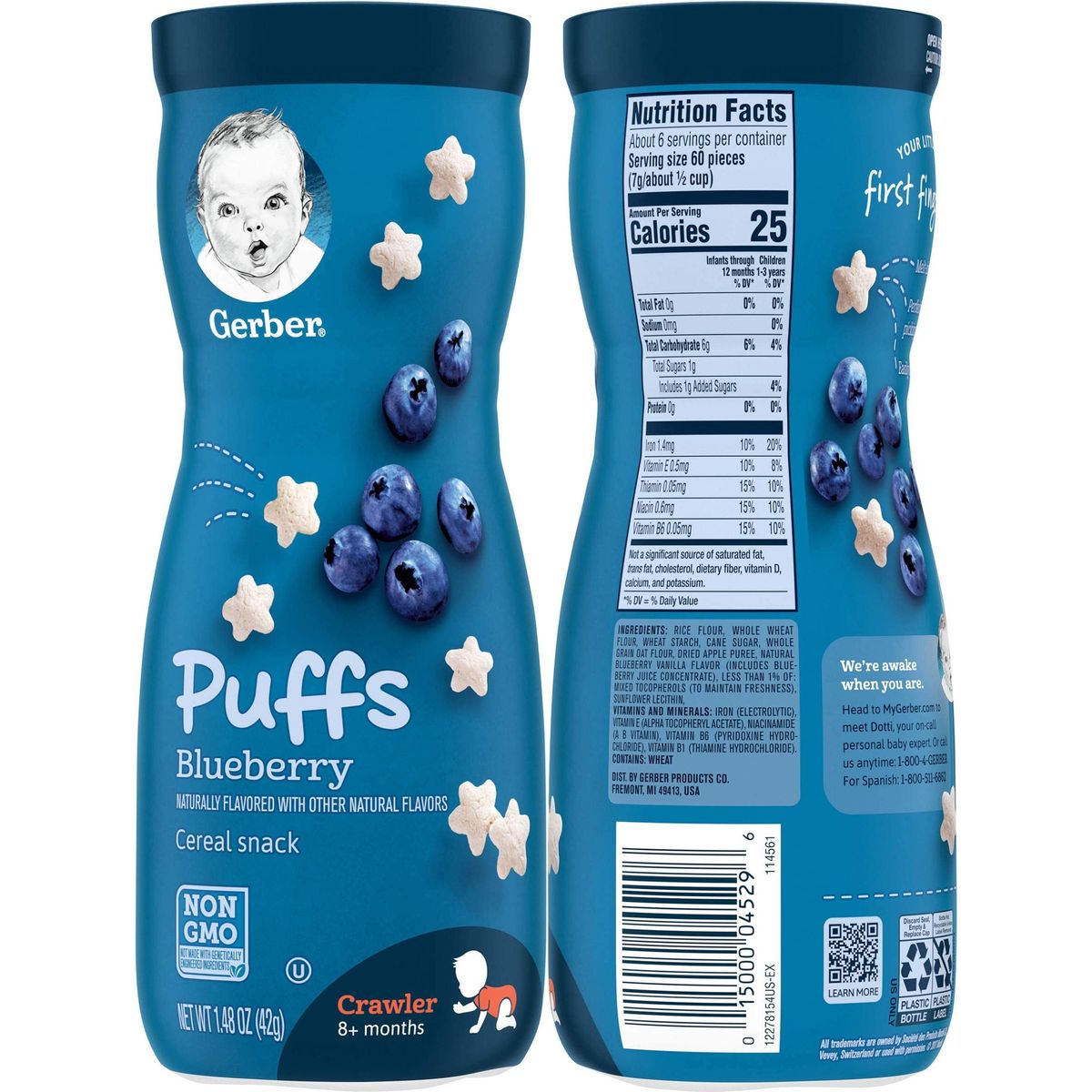 Gerber blueberry hot sale cereal