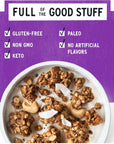 Purely Elizabeth, Coconut Cashew, Keto Granola, Grain-Free, Paleo (3 Ct, 8oz Bags)