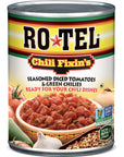 ROTEL Chili Fixins Seasoned Diced Tomatoes and Green Chilies 10 oz Pack of 12