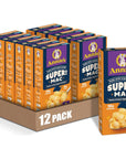 Annies Super Mac Protein Macaroni And Cheese Dinner Shells  Real Aged Cheddar 6 oz Pack of 12