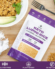 Aviate Keto Rice Orzo  Low Carb 3g Net Lupini RicePasta High Protein 18g GlutenFree Made with Lupin Flour Plant Based Vegan Ketofriendly  Slim Orzo Pasta Rice 8oz Pack of 3