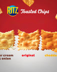 RITZ Toasted Chips Variety Pack with Cheddar Sour Cream and Onion and Original Crackers