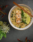 OMACHI Golden Potato Noodles  Hot and Sour Shrimp Flavor  Made with Natural Ingredients Hot  Sour Shrimp Pack of 5