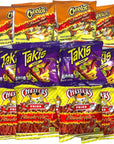 Hot Chips Variety Pack  Takis Fuego Flamin Hot Cheetos and Chesters Hot Fries Pack of 12 with a Mystery Item Perfect Snack with a Surprise