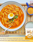 Yopokki Instant Tteokbokki Pack Cheese Pack of 2 Korean Street food with cheese sauce Topokki Rice Cake  Quick  Easy to Prepare