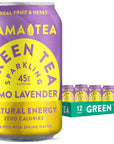 Sparkling Lemo Lavender Green Tea by Tama Tea  Made with Real Fruit  Herbs  Zero Sugar Zero Calories NonGMO  Naturally Energizing Green Tea High in Antioxidants  Nootropics  12 oz Pack of 12