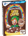 Lucky Charms Chocolatey Chocolate Cereal with Marshmallows Kids Breakfast Cereal Made with Whole Grain 106 oz