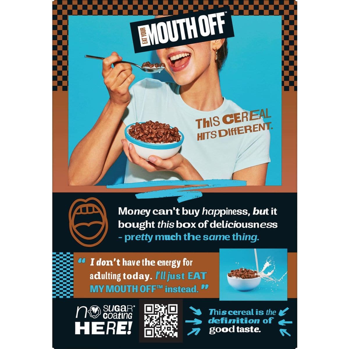 Eat Your Mouth Off Breakfast Cereal Plant Based Cereal Protein Snack Chocolate 77oz Box 1 Box