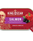 King Oscar Skinless  Boneless Atlantic Salmon Mediterranean Style 405Ounce Cans Pack of 12