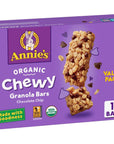 Annies Organic Chewy Granola Bars Chocolate Chip 12 ct