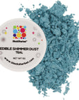 Blacksherbet Luster Dust Edible | 5 grams Luster Dust for Cake Decorating, Desserts, Cupcakes | Edible Shimmer for Food Grade Coloring | Edible Glitter Kosher Certified | Teal Luster Dust Edible