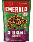 Emerald Nuts Kettle Glazed Walnuts 2Pack  65 Oz Resealable Bag  Kosher Dairy Certified NonGMO Contains No Artificial Preservatives Flavors or Synthetic Colors