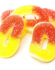 Yupik Ring Os Gummies Sour Peach 22 lb Chewy Candy