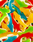 Gummy Sharks Candy Assorted Fruit Flavors 2 Pound Bag