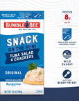 Bumble Bee Snack On The Run Tuna Salad with Crackers Kit 35 oz Pack of 12  Ready to Eat Spoon Included  Wild Caught Tuna  Shelf Stable  Convenient Protein Snack