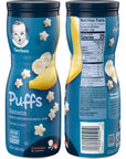 Gerber Puffs Cereal Snack Variety Pack - 1 Strawberry Apple, 1 Banana, 1 Sweet Potato - 1.48 OZ Each (Pack of 3)