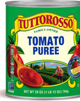 Tuttorosso Delicious Puree Canned Tomatoes 28oz Cans Pack of 2