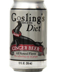 Goslings Diet Ginger Beer 12 Oz Can 12 Count