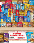 Cookie Assortment Box  40 FULL SIZE Pieces  Bulk Variety Pack  Cookie Sampler Snack Box  Cookies Individually Wrapped  Cookie Assortment for Camp Office Birthday