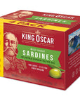 King Oscar Brisling Sardines in Extra Virgin Olive Oil 375Ounce Cans Pack of 4