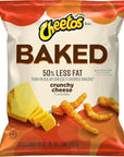 Frito Lay Cheetos Baked Crunchy Cheese, 0.875 Ounce (Pack of 40)