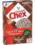 Chex Chocolate Cereal, Gluten Free Breakfast Cereal, Made with Whole Grain, 12.8 OZ