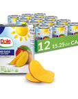 Dole Canned Fruit Mango Slices in Heavy Syrup Gluten Free Pantry Staples 155 Oz 12 Count Packaging May Vary