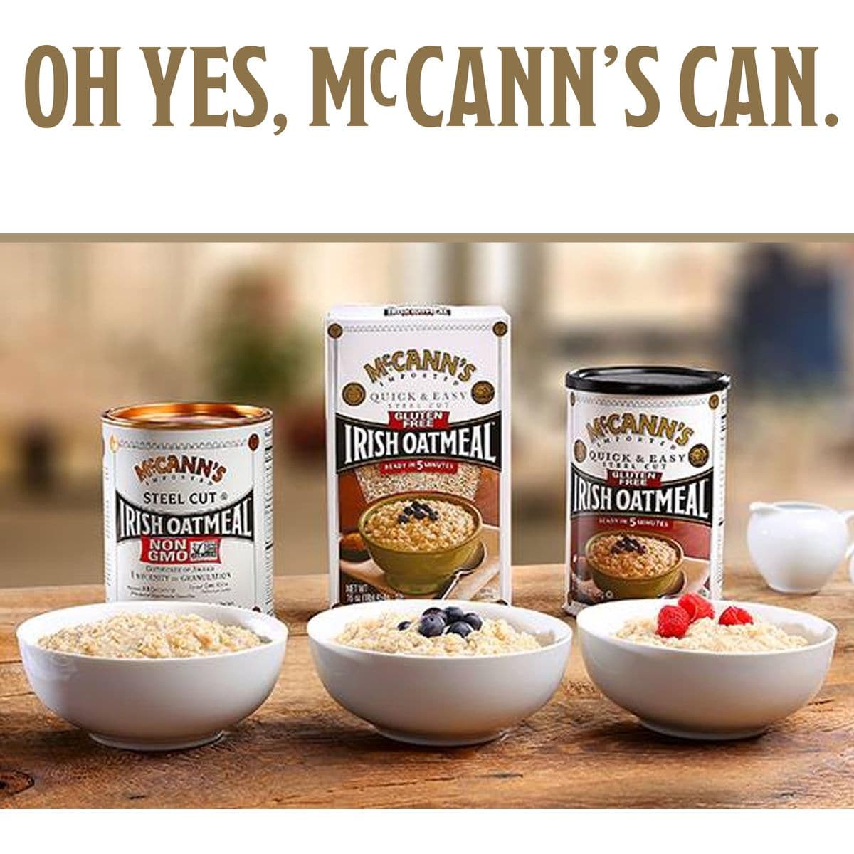 McCanns Irish Oatmeal Quick  Easy Steel Cut Oats 16 Ounce