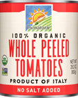 Bionaturae Organic Whole Peeled Tomatoes  Whole Peeled Tomatoes Canned Tomatoes Organic Keto Friendly NonGMO No Added Sugar No Added Salt Made in Italy  282 Oz