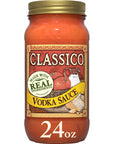 Classico Vodka Sauce Tomato Spaghetti Pasta Sauce 24 oz Jar