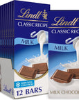 Lindt CLASSIC RECIPE Milk Chocolate Candy Bar Summer Smores Chocolate 44 oz 12 Pack