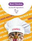 Beefeaters Cat Treat  Chicken Fillet Recipe Shreds 141oz Case of 12  Real Cat Food No SugarSoyCornWheat  High Protein  Taurine  Training Treats  No Artificial Additives