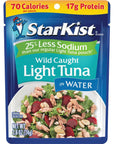 StarKist Reduced Sodium Chunk Light Tuna In Water 26 Oz Pack of 24