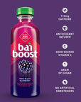 Bai Boost Buka Black Raspberry Antioxidant Infused Beverage 18 fl oz bottle Pack of 12