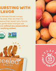 Peeled Snacks Organic Dried Fruit Mango 7oz Healthy Vegan Snacksfor OntheGo Lunch and More