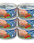 Van Camps  Lomos de Atún en Aceite de Girasol  Tuna Loins in Sunflower Oil x 160gr  564 Oz  Pack of 6  Despensa Colombiana