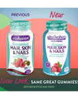 Vitafusion Gorgeous Hair, Skin Nails Multivitamin Gummy Vitamins, plus Biotin and Antioxidant vitamins CE, Raspberry Flavor, 100ct (33 day supply), from America’s Number One Gummy Vitamin Brand